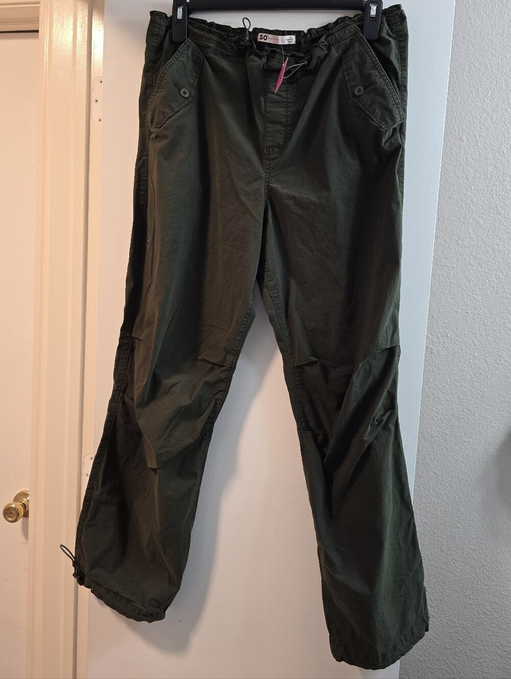 21 SO Goods For Life Womens Olive Green Cargo Pants